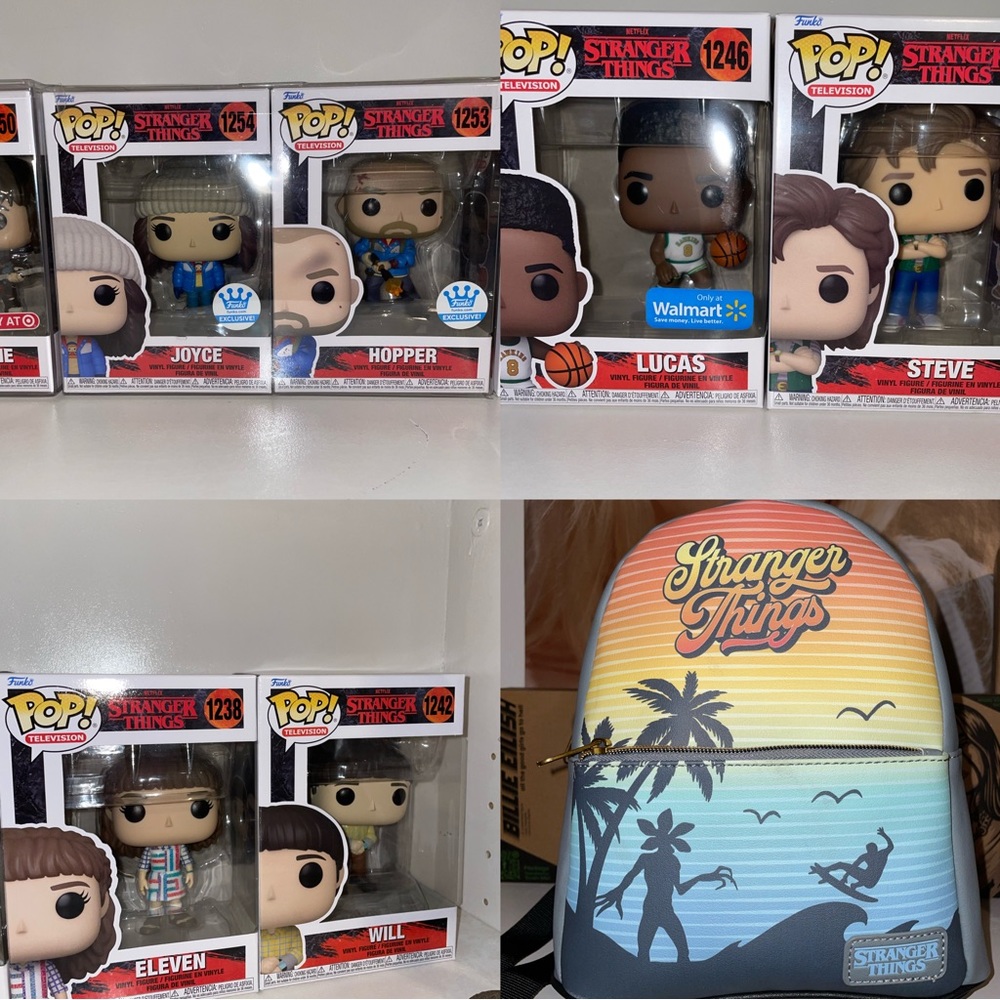Stranger Things Funko Pop / Backpack Bundle